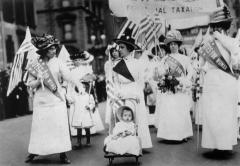 suffragette parade, pre-1920