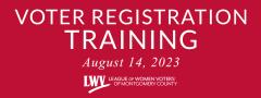 Voter Registration Training, August 14, 2023