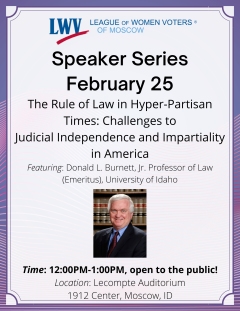Advertisement for Speaker Series event
