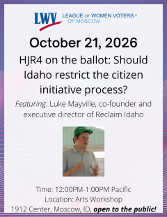 Advertisement for Speaker Series event