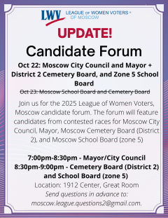 Advertisement for Speaker Series event