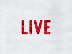 the word "Live" in red