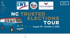 graphic to promote nc trusted elections tour 