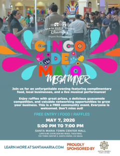 Cinco de Mayo Mega Mixer flyer