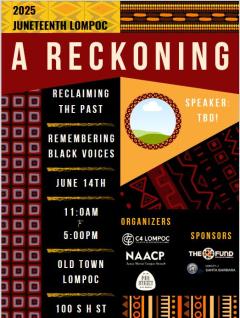 Juneteenth celebration flyer Old Town Lompoc 2025