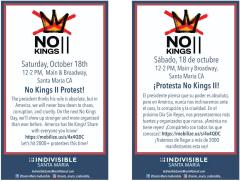 No Kings II march info Eng & Esp