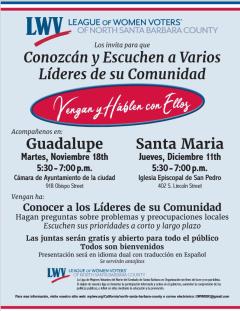 Conozcan y Escuchen a Varios Lideres - flyer Espanol
