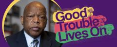 Good Trouble Lives On, photo of John Lewis