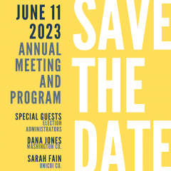 Annual meeting on June 11 at 2p