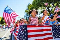 Marching in Parade