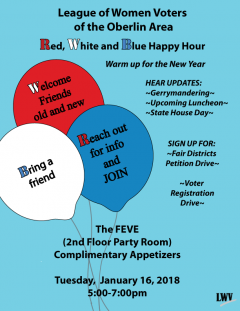 Red, White and Blue Happy Hour