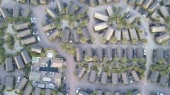 Arial View of Modular Home Neighborhood