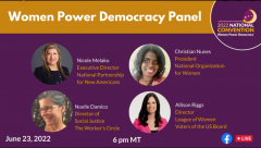 Women Power Democracy Panel Discussion
