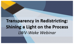 Transparency in Redistricting: Shining a Light on the Process - Webinar