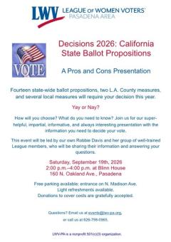 Pros and Cons Event Flyer 2026