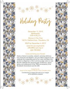 LWV-PA Holiday Party Dec 2019