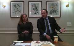 Speakers Miguel Nunez and Johanna Petrarca