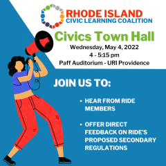 RI Civic Learning Coalition Town Hall
