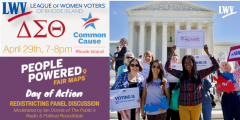 Redistricting National PPFM Campaign Logo USA People Powered Fair Maps League of Women Voters LWV