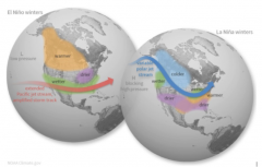 Image of El Niño winters and El Niña winters