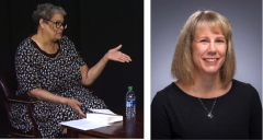 Photos of Cheryl Ashe and Christina Wolbrecht