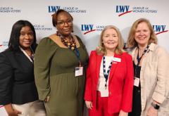 LWVSC delegates Hannah E. Parker and Lawson Wetli at 2025 National Council