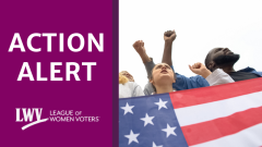 Action alert LWVUS w flag