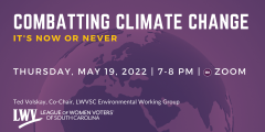 May 19 Combatting Climate Change