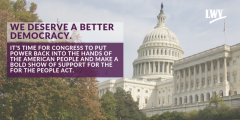 Urge Congress to pass the For the People Act 