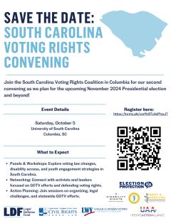 South Carolina Voting Rights Convening 10.5.24