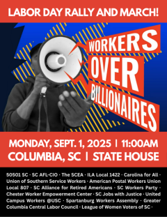 Labor Day Rally, March, Sept 1 COLA