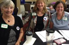 LWV of the Columbia Area members smiling together at LWVSC Convention 2017