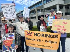 2026 March No Kings Rally Menlo Park