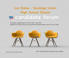Los Gatos - Saratoga UHSD Candidate Forum