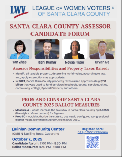 SCC Assessor Candidate Forum