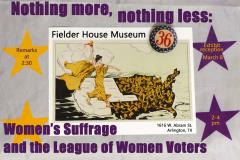 Fielder House Museum Exhibit for 100th Anniversary