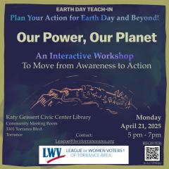 Our Power Our Planet Earth Day Teach In April 21st