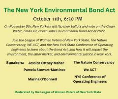 2022 NYS Environmental Bond Act conference