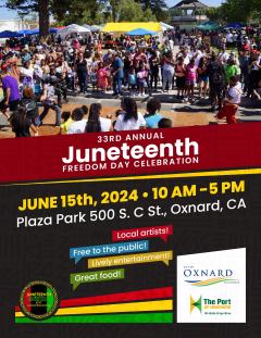 Juneteenth 2024 in Oxnard poster