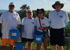 League Members Volunteer on 38th International Coastal Cleanup Day