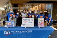 Voter registration at Saline High School April 2022