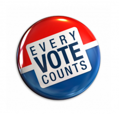 photo of Every Vote Counts Button 