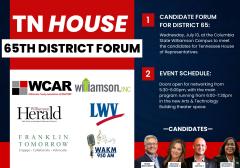 Poster of TN House District 65 Forum