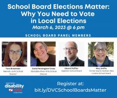 Disability Vote Coalition Event on Importance of School Boards