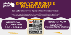 Know Your Rights and Protest Safety Webinar 10/15