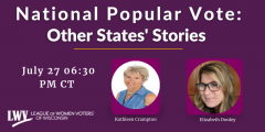 National Popular Vote: Other States' Stories event graphics