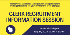 Clerk Recruitment Information Session graphic