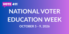 National Voter education week