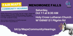 Menomonee falls fair maps community hearing 10/11