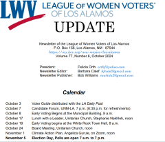 LWV LA October 2024 Update